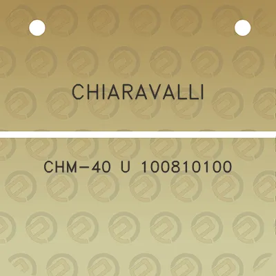 chiaravalli-chm-40-u-100810100