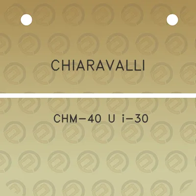 chiaravalli-chm-40-u-i-30