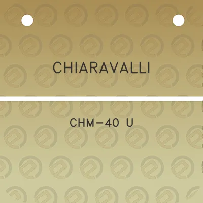 chiaravalli-chm-40-u