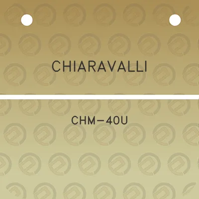 chiaravalli-chm-40u