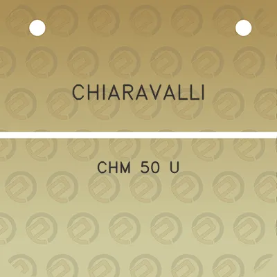 chiaravalli-chm-50-u