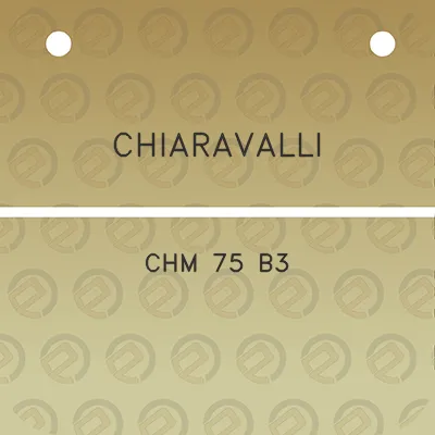 chiaravalli-chm-75-b3