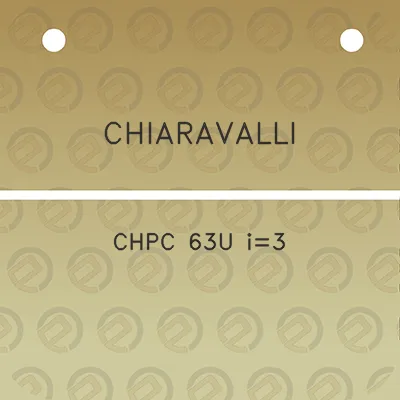 chiaravalli-chpc-63u-i3