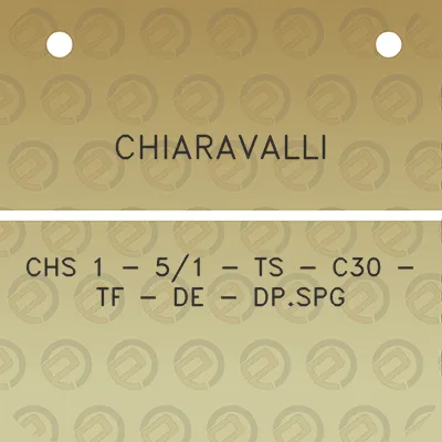 chiaravalli-chs-1-51-ts-c30-tf-de-dpspg