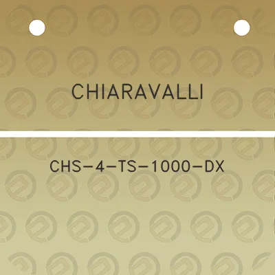 chiaravalli-chs-4-ts-1000-dx