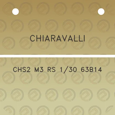 chiaravalli-chs2-m3-rs-130-63b14