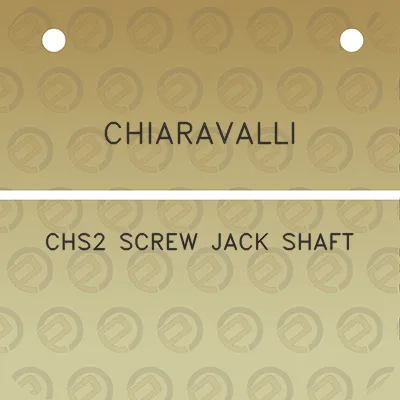 chiaravalli-chs2-screw-jack-shaft