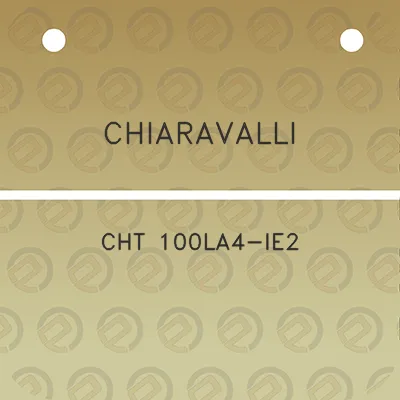 chiaravalli-cht-100la4-ie2