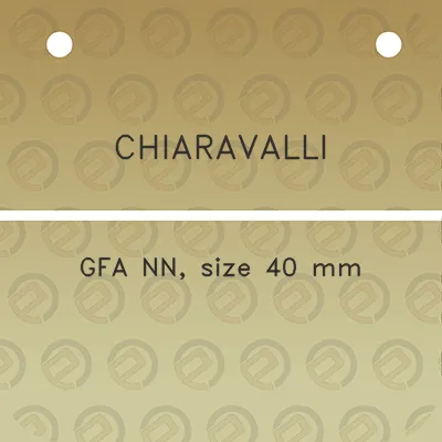 chiaravalli-gfa-nn-size-40-mm