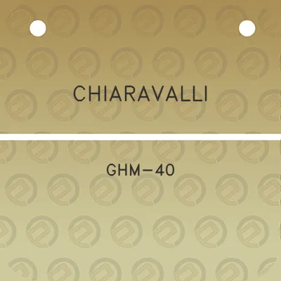 chiaravalli-ghm-40