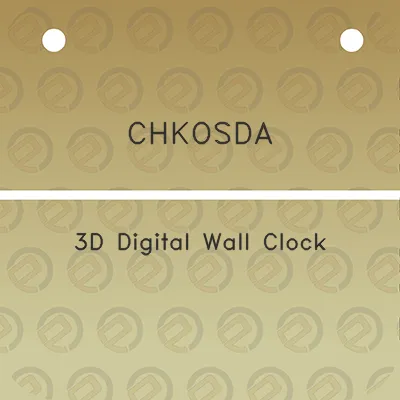 chkosda-3d-digital-wall-clock