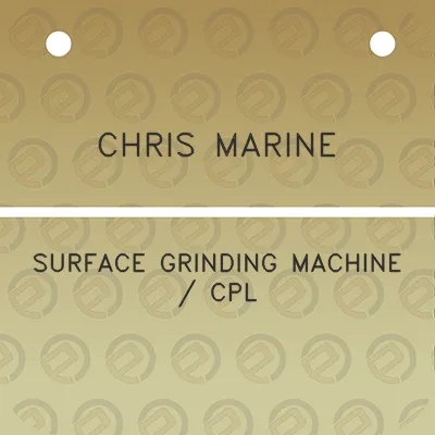 chris-marine-surface-grinding-machine-cpl