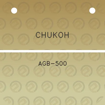 chukoh-agb-500