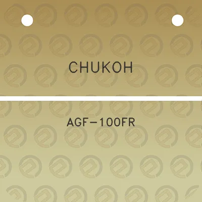 chukoh-agf-100fr