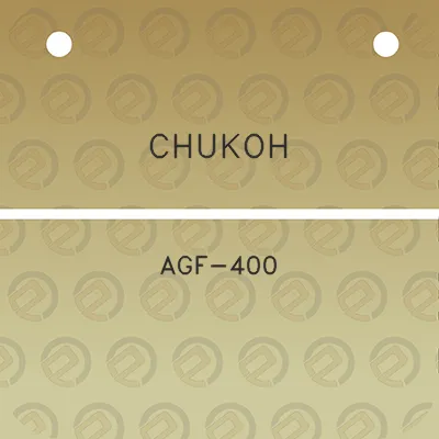 chukoh-agf-400