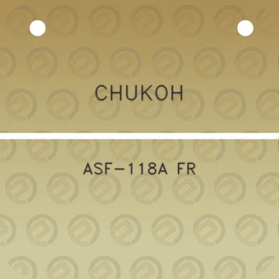 chukoh-asf-118a-fr