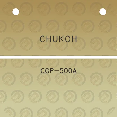 chukoh-cgp-500a