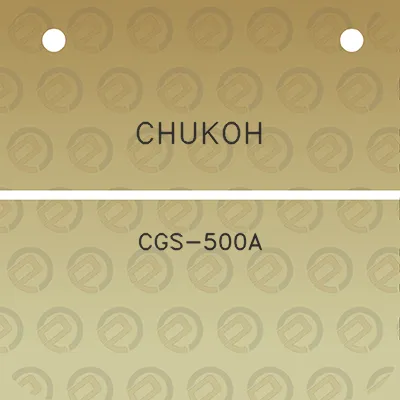 chukoh-cgs-500a