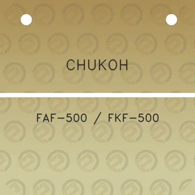 chukoh-faf-500-fkf-500