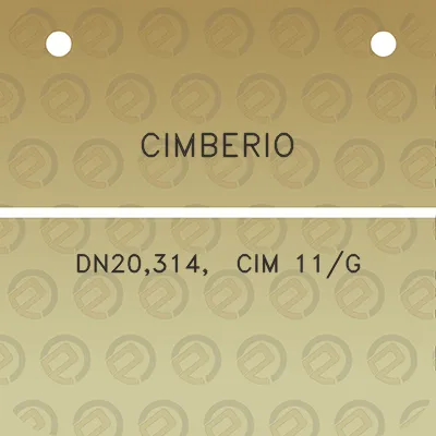 cimberio-dn20314-cim-11g