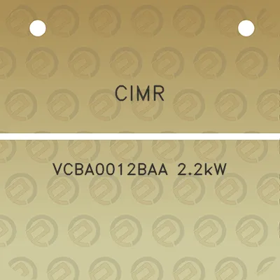 cimr-vcba0012baa-22kw