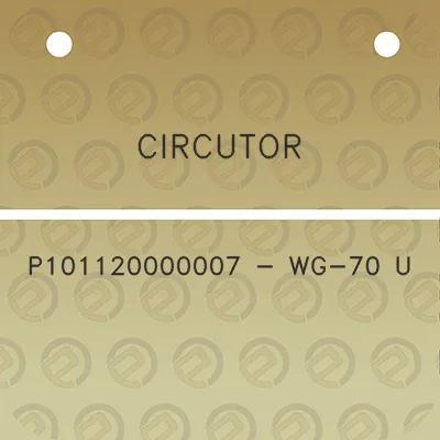 circutor-p101120000007-wg-70-u