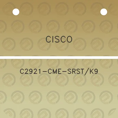 cisco-c2921-cme-srstk9