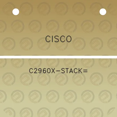 cisco-c2960x-stack