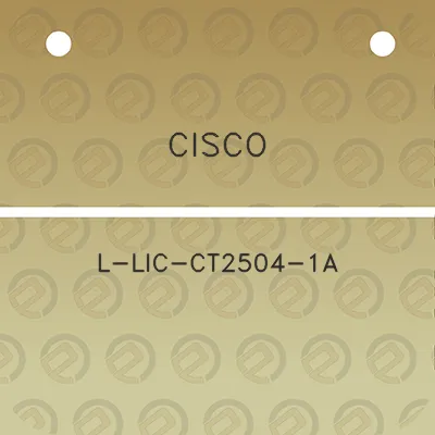 cisco-l-lic-ct2504-1a