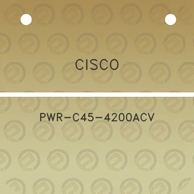 cisco-pwr-c45-4200acv