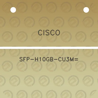 cisco-sfp-h10gb-cu3m