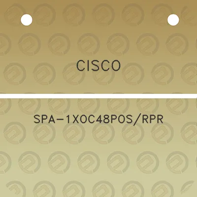 cisco-spa-1xoc48posrpr