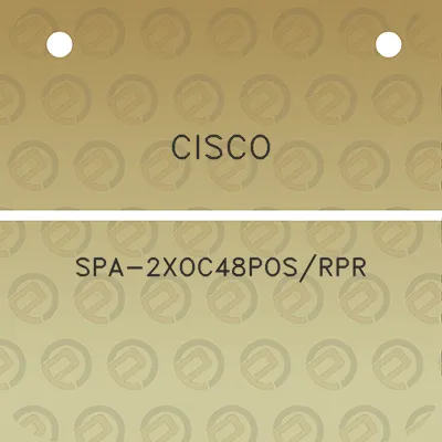 cisco-spa-2xoc48posrpr