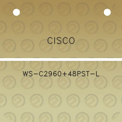 cisco-ws-c2960-48pst-l