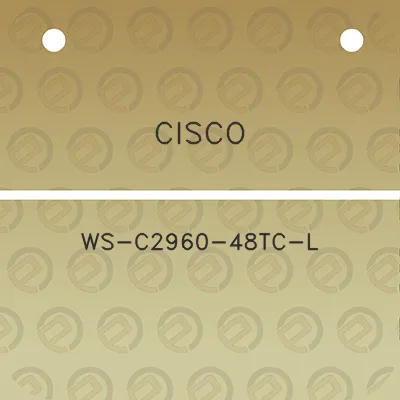 cisco-ws-c2960-48tc-l