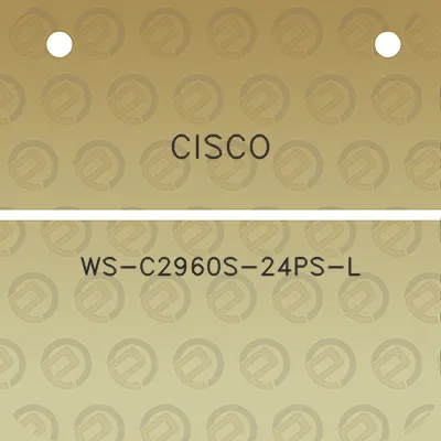 cisco-ws-c2960s-24ps-l