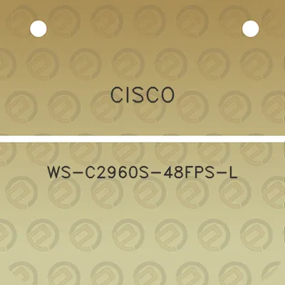 cisco-ws-c2960s-48fps-l