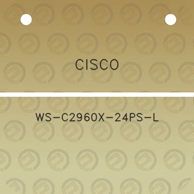 cisco-ws-c2960x-24ps-l