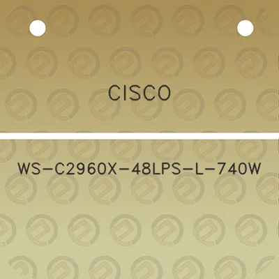 cisco-ws-c2960x-48lps-l-740w