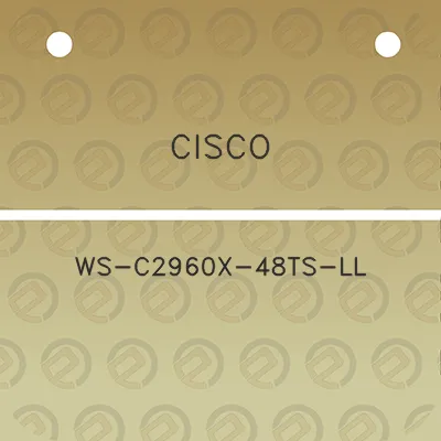 cisco-ws-c2960x-48ts-ll