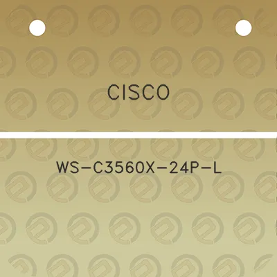 cisco-ws-c3560x-24p-l