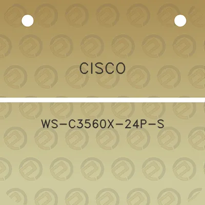 cisco-ws-c3560x-24p-s