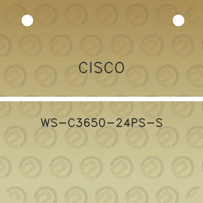 cisco-ws-c3650-24ps-s