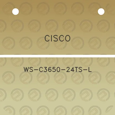 cisco-ws-c3650-24ts-l