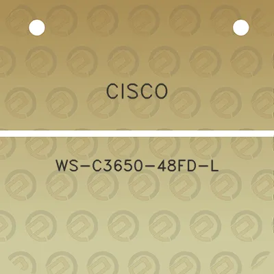 cisco-ws-c3650-48fd-l