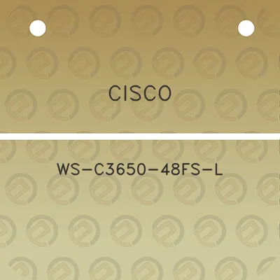 cisco-ws-c3650-48fs-l