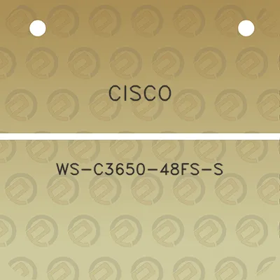 cisco-ws-c3650-48fs-s