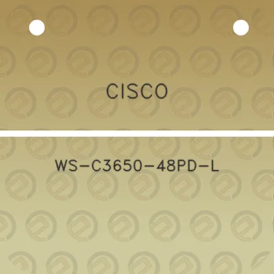 cisco-ws-c3650-48pd-l