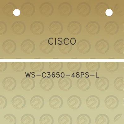 cisco-ws-c3650-48ps-l