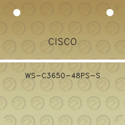 cisco-ws-c3650-48ps-s